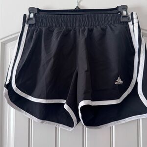 Adidas Women's Black and White Athletic Shorts